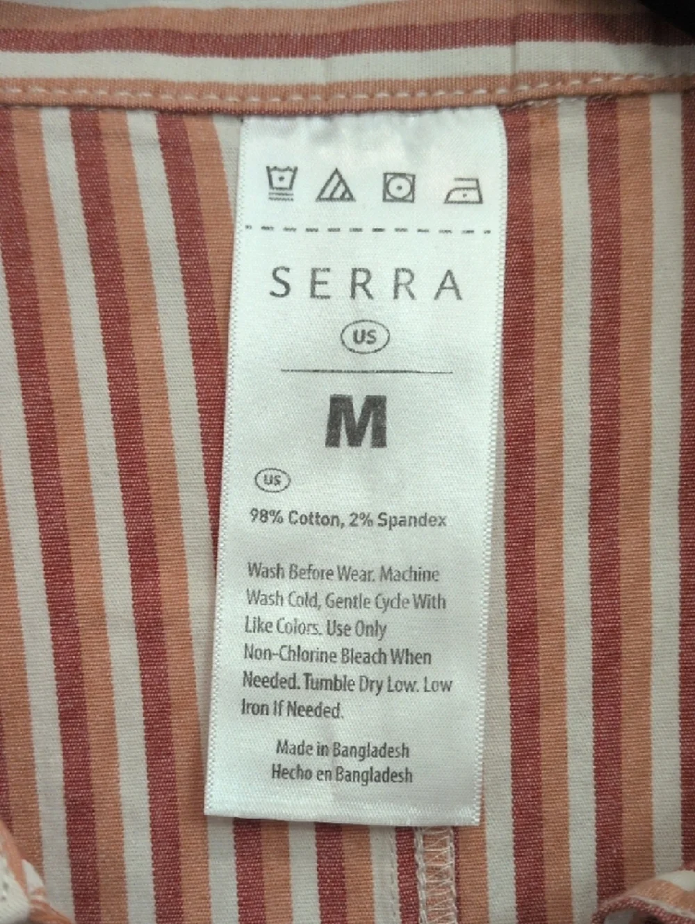Serra Striped Midi Shirt Dress in Red And White - Picture 3 of 8